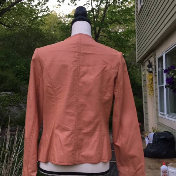 Chico’s pastel faux leather jacket - Picture 4 of 8